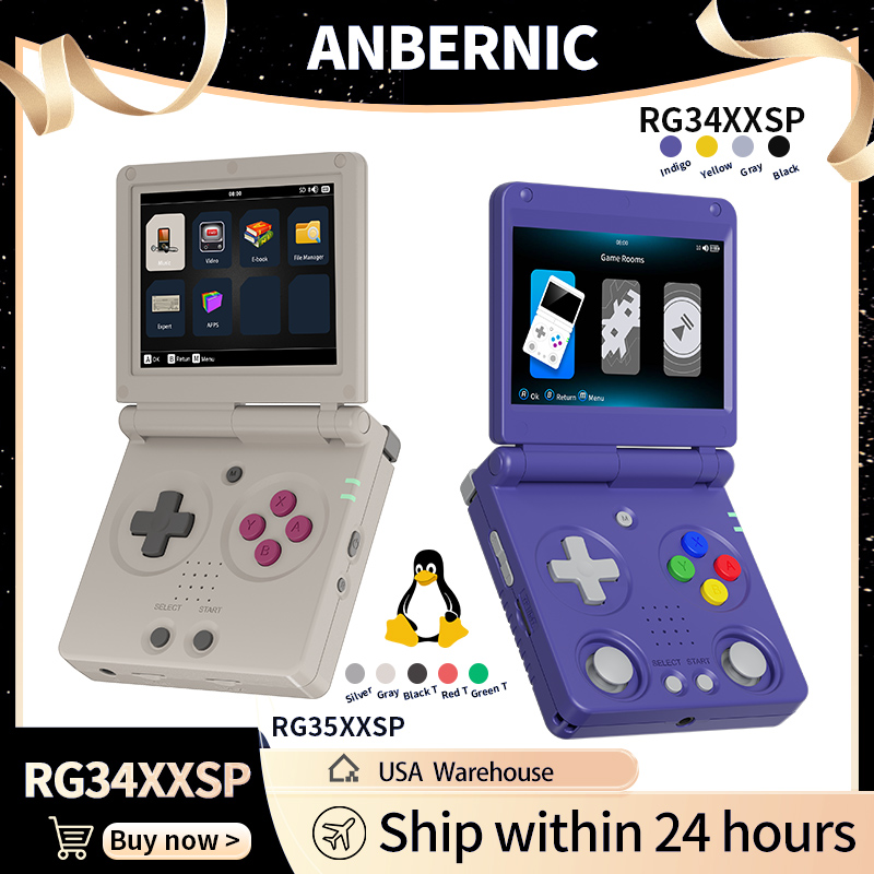 Retro Gaming Hub - Anbernic RG34XXSP RG35XXSP Console di gioco