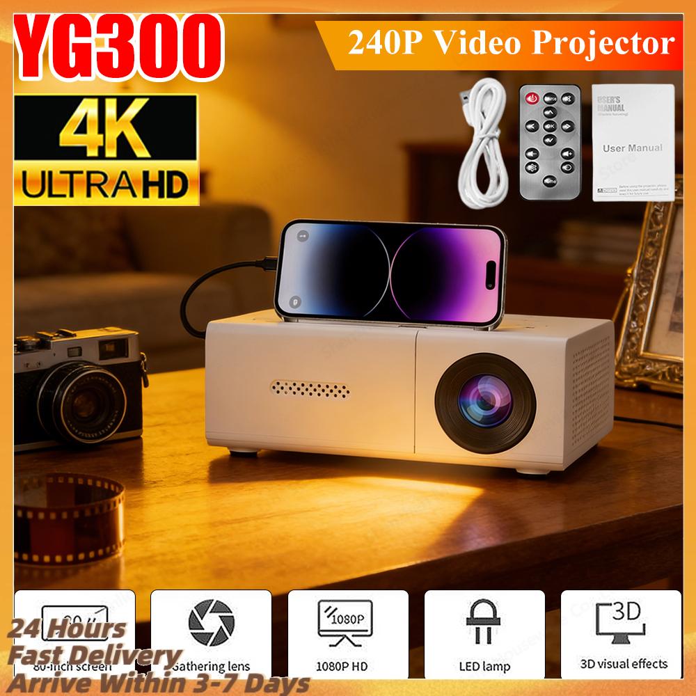 Retro Gaming And Projector - Mini Proiettore LED 240P con Telecomando,