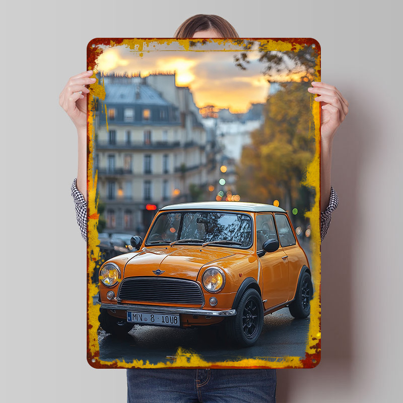 Retro Gaming Paris - Poster in Latta Classico Cooper Auto