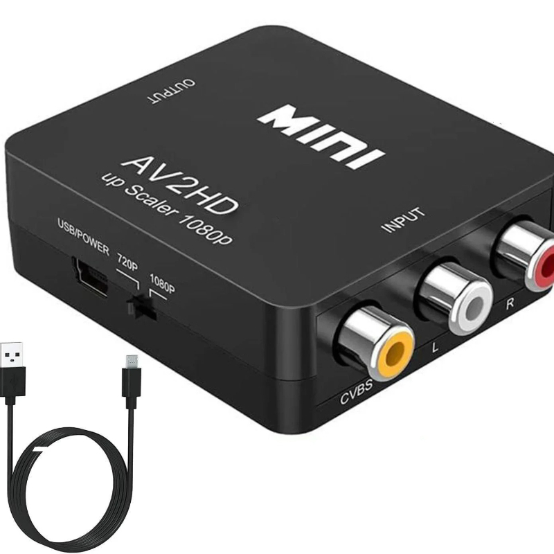 Retro Gaming And Projector - Convertitore Mini AV a HDMI 1080P