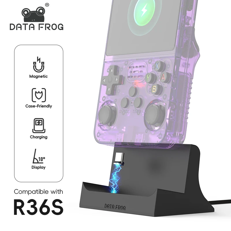 Data Frog R36S Base di Ricaric - Retro Gaming Hub recensione e prezzo