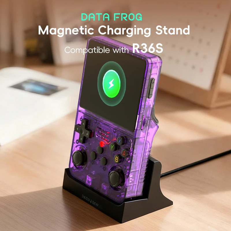 Data Frog R36S Base di Ricaric - Retro Gaming Hub recensione e prezzo
