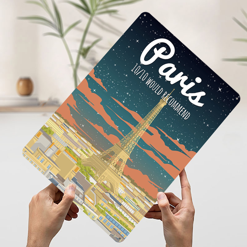 Targa in Metallo Vintage Perso - Retro Gaming Paris recensione e prezzo